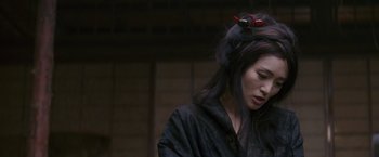 Movie still from “Memoirs of a Geisha” (2005), directed by Rob Marshall – Close Up shot, Over the shoulder angle