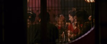 Movie still from “Memoirs of a Geisha” (2005), directed by Rob Marshall – Medium shot, Over the shoulder angle