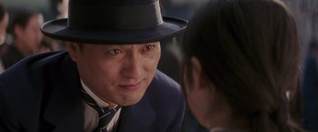 Movie still from “Memoirs of a Geisha” (2005), directed by Rob Marshall – Close Up shot, Over the shoulder angle