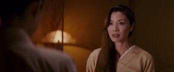 Movie still from “Memoirs of a Geisha” (2005), directed by Rob Marshall – Close Up shot, Over the shoulder angle