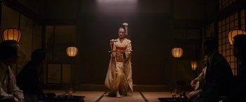 Movie still from “Memoirs of a Geisha” (2005), directed by Rob Marshall – Wide shot, Low angle