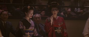 Movie still from “Memoirs of a Geisha” (2005), directed by Rob Marshall – Close Up shot, Over the shoulder angle