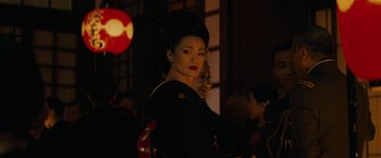 Movie still from “Memoirs of a Geisha” (2005), directed by Rob Marshall – Close Up shot, Over the shoulder angle