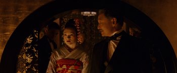 Movie still from “Memoirs of a Geisha” (2005), directed by Rob Marshall – Close Up shot, Over the shoulder angle