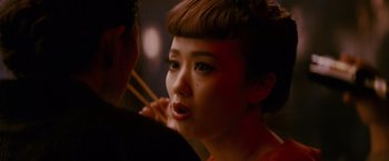 Movie still from “Memoirs of a Geisha” (2005), directed by Rob Marshall – Close Up shot, Over the shoulder angle