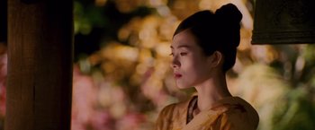 Movie still from “Memoirs of a Geisha” (2005), directed by Rob Marshall – Close Up shot, Over the shoulder angle