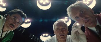 Movie still from “Million Dollar Baby” (2004), directed by Clint Eastwood – A man in a white shirt is looking at the camera; Close Up shot, Low angle