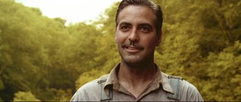 Movie still from “O Brother, Where Art Thou?” (2000), directed by Joel Coen – A person wearing a shirt; Close Up shot, Low angle