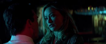 Movie still from “Richard Jewell” (2019), directed by Clint Eastwood – A person in a dark room; Close Up shot, Over the shoulder angle