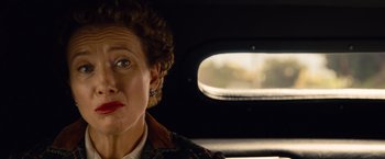 Movie still from “Saving Mr. Banks” (2013), directed by John Lee Hancock – A person sitting in a car; Close Up shot, Low angle