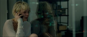 Movie still from “Shame” (2011), directed by Steve McQueen – A blurry image of a boy and a girl; Close Up shot, Over the shoulder angle
