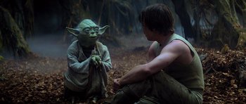 Movie still from “Star Wars: Episode V - The Empire Strikes Back” (1980), directed by Irvin Kershner – Medium shot, Over the shoulder angle