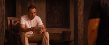 Movie still from “The Accountant” (2016), directed by Gavin O'Connor – Medium shot, Over the shoulder angle