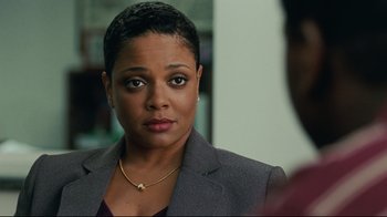 Movie still from “The Blind Side” (2009), directed by John Lee Hancock – Close Up shot, Over the shoulder angle