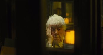 Movie still from “The Double” (2013), directed by Richard Ayoade – Close Up shot, Over the shoulder angle