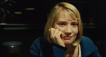 Movie still from “The Double” (2013), directed by Richard Ayoade – Close Up shot, Over the shoulder angle