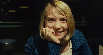 Movie still from “The Double” (2013), directed by Richard Ayoade – Close Up shot, High angle