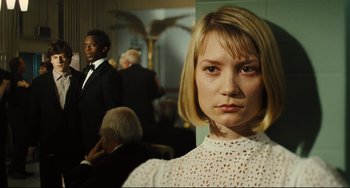 Movie still from “The Double” (2013), directed by Richard Ayoade – Close Up shot, Low angle