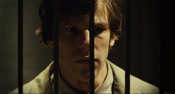 Movie still from “The Double” (2013), directed by Richard Ayoade – Close Up shot, Low angle