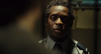 Movie still from “The Double” (2013), directed by Richard Ayoade – Close Up shot, Low angle