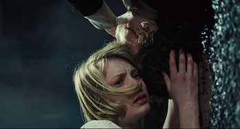 Movie still from “The Double” (2013), directed by Richard Ayoade – Close Up shot, Low angle