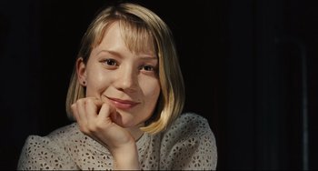 Movie still from “The Double” (2013), directed by Richard Ayoade – Close Up shot, Low angle