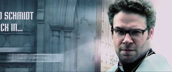 Movie still from “22 Jump Street” (2014), directed by Phil Lord – A person wearing glasses; Close Up shot, Low angle