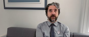 Movie still from “752 Is Not a Number” (2022), directed by Babak Payami – Close Up shot, Over the shoulder angle