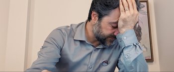 Movie still from “752 Is Not a Number” (2022), directed by Babak Payami – Close Up shot, High angle