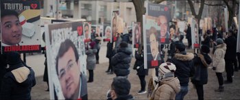 Movie still from “752 Is Not a Number” (2022), directed by Babak Payami – Wide shot, High angle