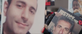 Movie still from “752 Is Not a Number” (2022), directed by Babak Payami – Extreme Close Up shot, High angle