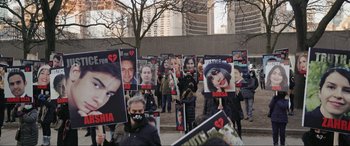 Movie still from “752 Is Not a Number” (2022), directed by Babak Payami – Wide shot, High angle