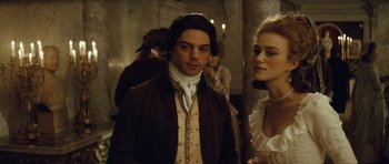 Movie still from “The Duchess” (2008), directed by Saul Dibb – Medium shot, Over the shoulder angle