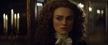 Movie still from “The Duchess” (2008), directed by Saul Dibb – Close Up shot, Over the shoulder angle