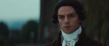 Movie still from “The Duchess” (2008), directed by Saul Dibb – A person wearing a costume; Close Up shot, High angle