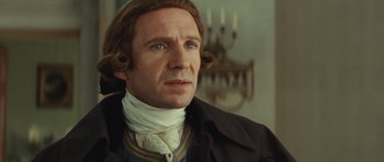 Movie still from “The Duchess” (2008), directed by Saul Dibb – Close Up shot, Over the shoulder angle