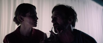 Movie still from “A Banquet” (2021), directed by Ruth Paxton – Close Up shot, Low angle