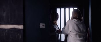 Movie still from “A Banquet” (2021), directed by Ruth Paxton – Medium shot, Over the shoulder angle