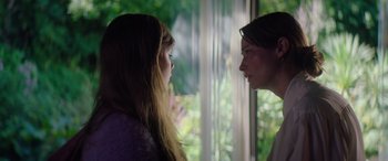 Movie still from “A Banquet” (2021), directed by Ruth Paxton – Close Up shot, Over the shoulder angle