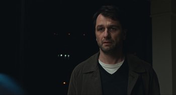 Movie still from “A Beautiful Day in the Neighborhood” (2019), directed by Marielle Heller – A person wearing a jacket; Close Up shot, Low angle