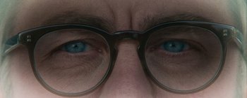 Movie still from “A Christmas Story Christmas” (2022), directed by Clay Kaytis – A person wearing glasses; Extreme Close Up shot, Overhead angle