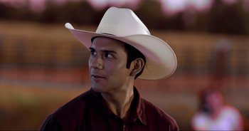 Movie still from “A Cowgirl's Song” (2022), directed by Timothy Armstrong – Close Up shot, Low angle