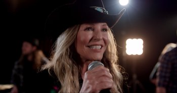 Movie still from “A Cowgirl's Song” (2022), directed by Timothy Armstrong – Close Up shot, Low angle