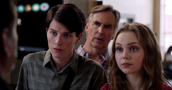 Movie still from “A Cowgirl's Song” (2022), directed by Timothy Armstrong – Close Up shot, Over the shoulder angle