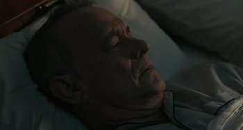 Movie still from “A Man Called Otto” (2022), directed by Marc Forster – A person laying in a bed; Close Up shot, High angle