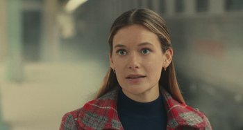 Movie still from “A Man Called Otto” (2022), directed by Marc Forster – A person wearing a jacket; Close Up shot, Over the shoulder angle