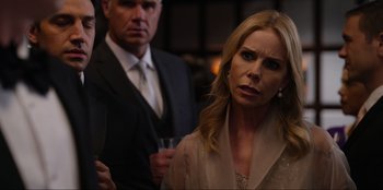 Movie still from “About Fate” (2022), directed by Marius Vaysberg – A man and a woman standing next to each other; Close Up shot, Over the shoulder angle