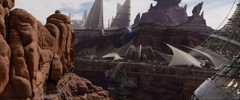 Movie still from “After Earth” (2013), directed by M. Night Shyamalan – An image of an image of an image of an image of an image of an image of an image of an image of an image of an image; Extreme Wide shot, High angle