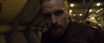 Movie still from “After Earth” (2013), directed by M. Night Shyamalan – A person with a beard; Close Up shot, Low angle