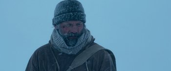 Movie still from “Against the Ice” (2022), directed by Peter Flinth – Close Up shot, Low angle